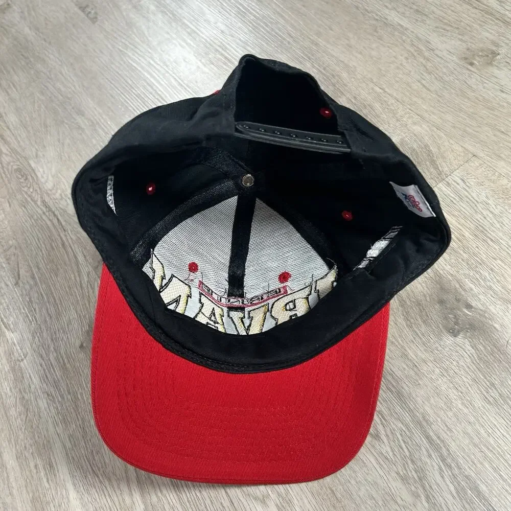 Vintage Ernie Irvan NASCAR Hat Snapback Black Red Racing KC Cap‎